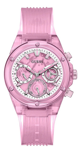Reloj Guess Athena Gw0438l2 Para Mujer, Color Rosa ¡oferta!