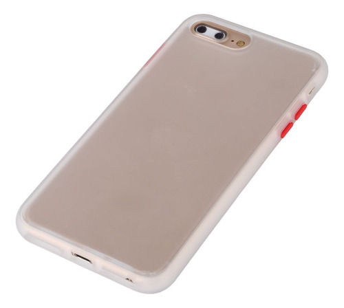 Funda Case Para iPhone 6 Plus Peach Garden Blanco Antishock