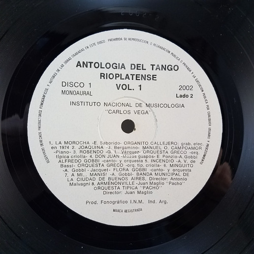 Antologia Del Tango Rioplatense Vol 1 Box 3 Vinilos Lp Ex (Usado)