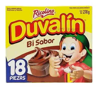 Duvalin Bisabor Sabor Avellana Vainilla 18 Pzs Ricolino