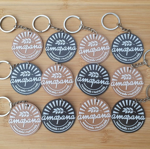 100 Llaveros 3d Con Logo + Número