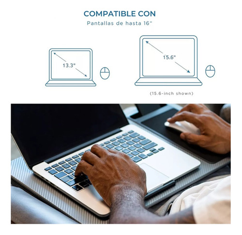 Soporte Notebook Cama Bandeja Mouse Pad