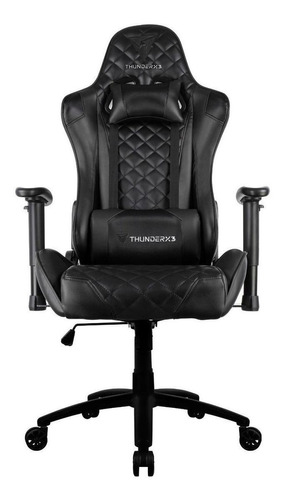 Cadeira De Escritório Gamer ThunderX3 Tgc12 Ergonômica Preto Com Estofamento De Poliuterano