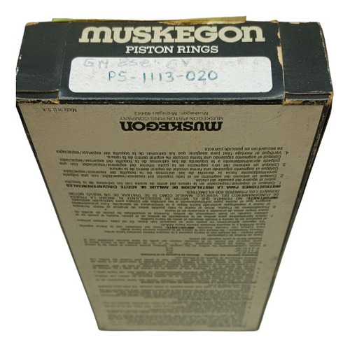 Anillos Chev 252cc 80/84 Muskegon Ps-1113-020 5/64x5/64x3/16