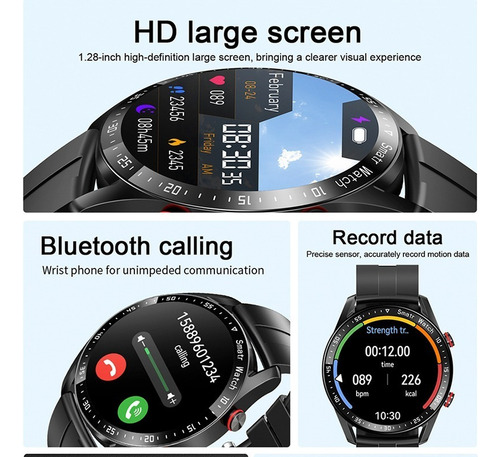 A Reloj Inteligente Para Hombre, Bluetooth, Llamada, Reloj