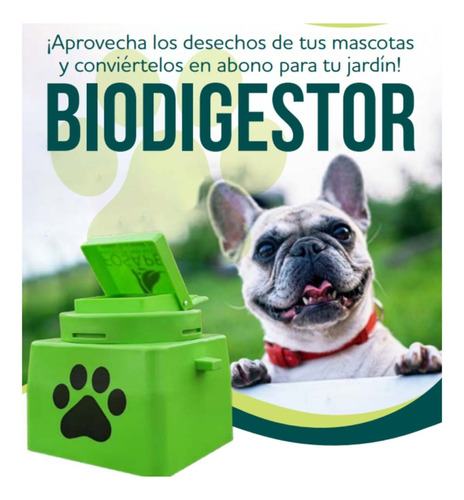 Biodigestor P/ Mascotas Big Pet Incluye Degradador De Heces