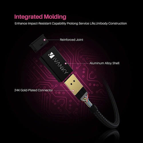 Cable Displayport 1.4 8k 2160p 60 Hz 4k A 144 Hz Mallado