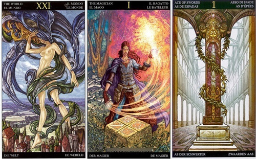 Tarot Universal De Fantasía Cartas Lectura Tarot