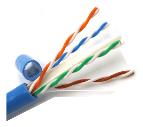 Saxxon Bobina 305m Cable Utp 100% Cobre Cat6a Interior Azul