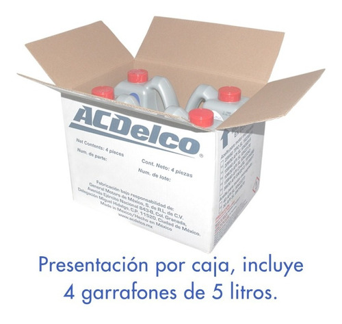 Aceite Sintetico 5w30 Dexos Cruze, Trax, Spark, Aveo (4 Pzs)
