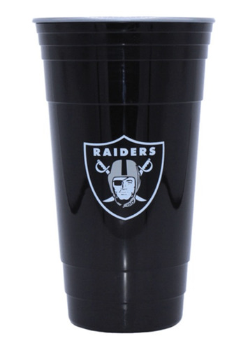 Vaso Nfl Las Vegas Raiders Acrílico Nuevo Original