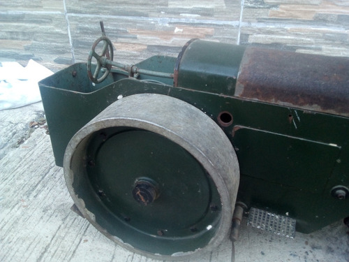 Antiguo Tractor Apisonador De 3 Ruedas Kaelble Rareza Unico
