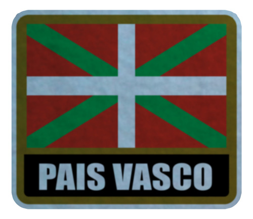 Parche Felpa Para Coser 7cm Set X4 Bandera Euskera Euskera-02 Euskera-02