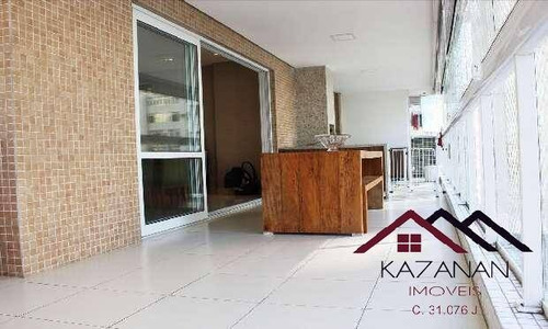 Imagem 2 de 15 de Apartamento 3 Dormitórios Suítes Varanda Gourmet- Gonzaga Santos Sp - 749