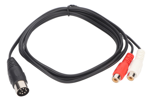 Nuevo Cable Adaptador De 8 Pines Din Machos A 2 Rca Hembra