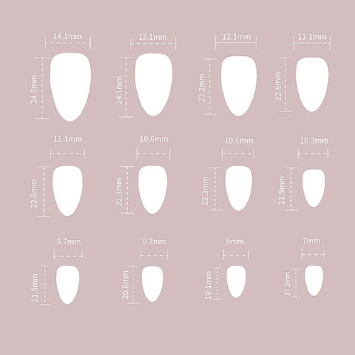 24/30 Unidades De Unhas Postiças Green Ripple Nail Tips