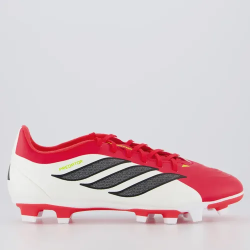 Chuteira Adidas Predator Club Campo Vermelha | Parcelamento sem juros