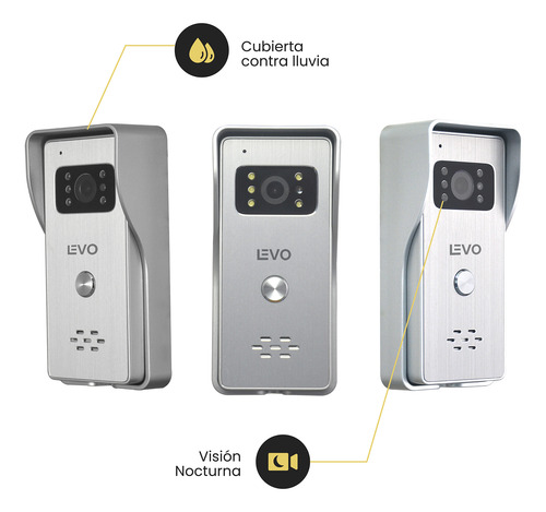 Timbre Video Portero Citofono Monitor Wifi Levo