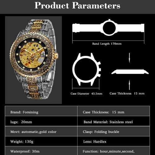 Relojes De Pulsera Mecánicos De Lujo Forsining Fsg8213