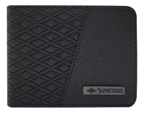 Billetera Alpine Skate C/ Compartimiento Para Tarjetas Cuero Color Negro | Modelo 27214