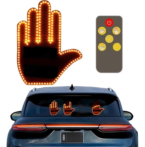 Luz De Dedo Del Coche Con Control Remoto, Con 4 Gestos