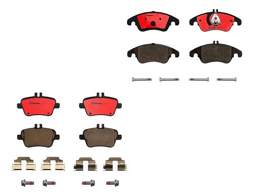 Set Balatas Ceramicas Delanteras Y Traseras Slc300 18 Brembo
