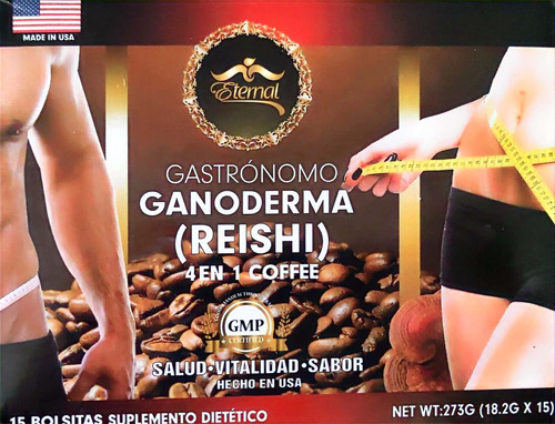 Café Ganoderma (reishi) Gourmet 4 En 1 Coffe