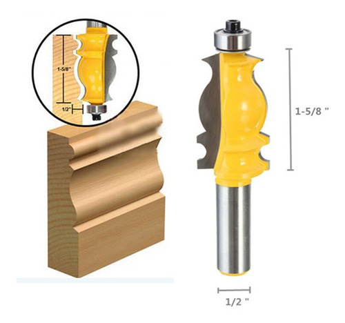 Drillpro Rb29 1/2 Torno Ogee Cincel Cutter Router Bit Puerta