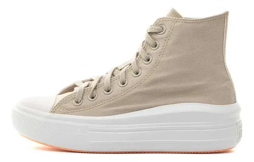 Tênis Converse Chuck Taylor All Star Move Hi Bege Claro