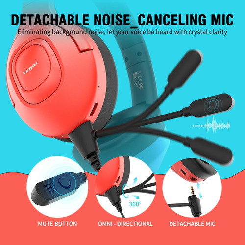 Auriculares De Juego Inalámbricos Con Micrófono Para Nintend