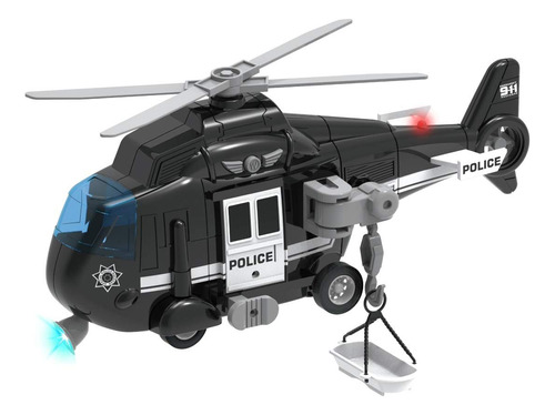 Liberty Imports Helicóptero De Rescate Policial Con Motor .