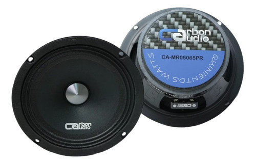 Bocina tipo coaxial Carbon Audio CA-MR05065PR para auto/camioneta color negro de 4Ω 6.5" x 65" x 6.5 " x 2 unidades 