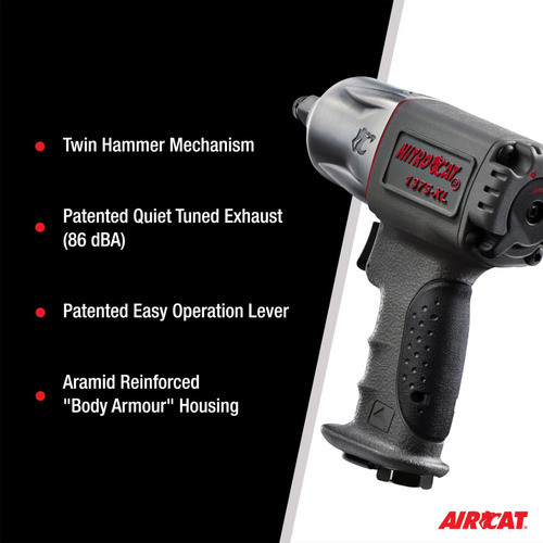 Llave Neumática Nitrocat 1375xl De 1/2 Pulgada Con Doble Emb
