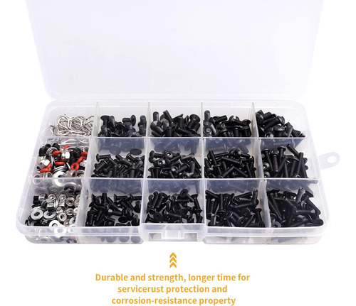 524pcs Kit De Tornillo Rc Kit De Reparación Rc Kit M3 M4 Tor