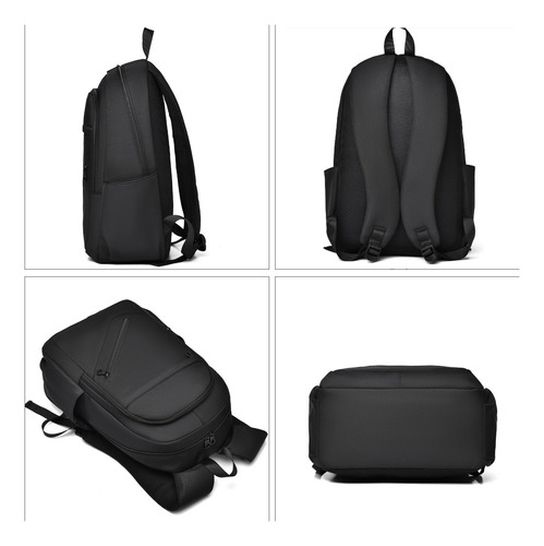 Mochila De Computadora Portátil Antirrobo E Impermeable 20l De 15,6 Pulgadas Negra
