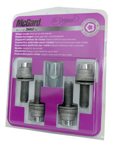 Kit Boulons Antivol McGard Pour Jantes - Protection Roues M14x1,5 - Compatible Audi, VW, Skoda