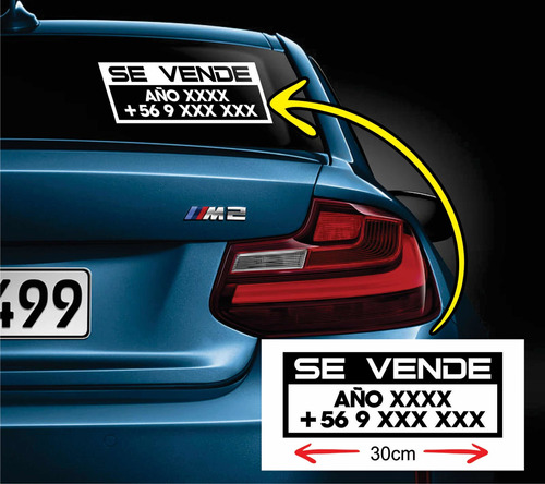 Sticker Adhesivo Personalizado Se Vende Para Autos En Venta