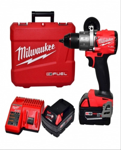 Taladro Percutor M18 Fuel Milwaukee 2804-259 Color Rojo