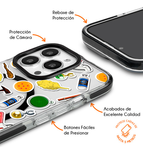 Funda Para iPhone Magsafe Dragon Ball Z Stickers Antigolpes