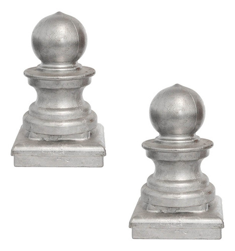 2 Cubierta Valla Metal Tapa Decorativa Para Poste Sellado