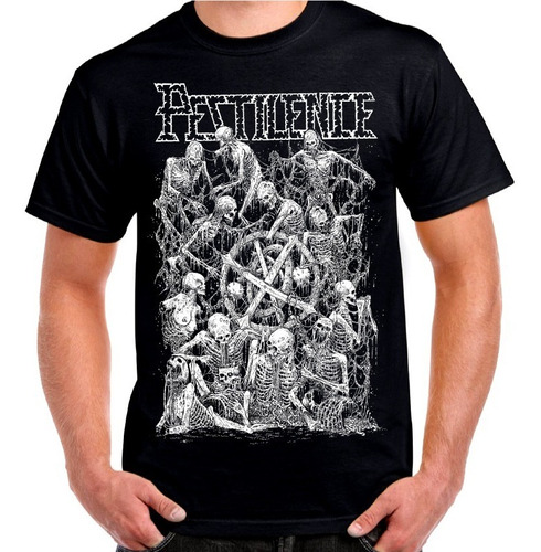 Pestilence Polera Metal/rock Estampada Impresión Directa