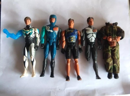 Max Steel Muñeco Ropa Militar Traje Azul Combate Lote Doll (Usado)