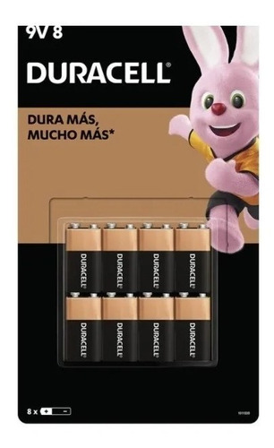 Duracell, Baterías 9v De 8 Piezas1