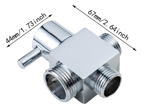 Accesorios De Válvula Desviadora De Cabezal De Ducha Plata