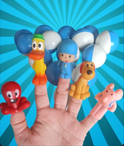 Bonecos Pocoyo Turma Completa Em Miniaturas 5 Personagens
