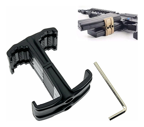 Sujetador Conector Táctico Cargador Rifle Arma 5,56 Ar15 M4