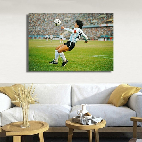 Cuadro Decorativo Moderno 60x70 Maradona Copa Del Mundo 5