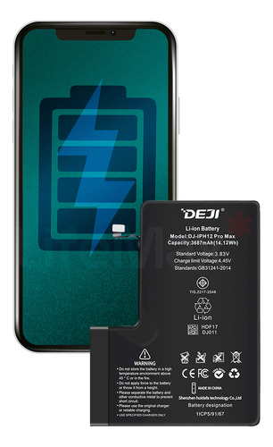 Bateria Para iPhone 12 Pro Max Deji Ic Original 3687mah