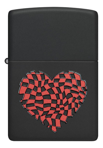 Encendedor Zippo Heart Design Negro Zp48719