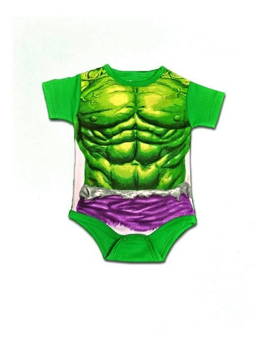 Body Para Bebé Hulk Superhéroe 